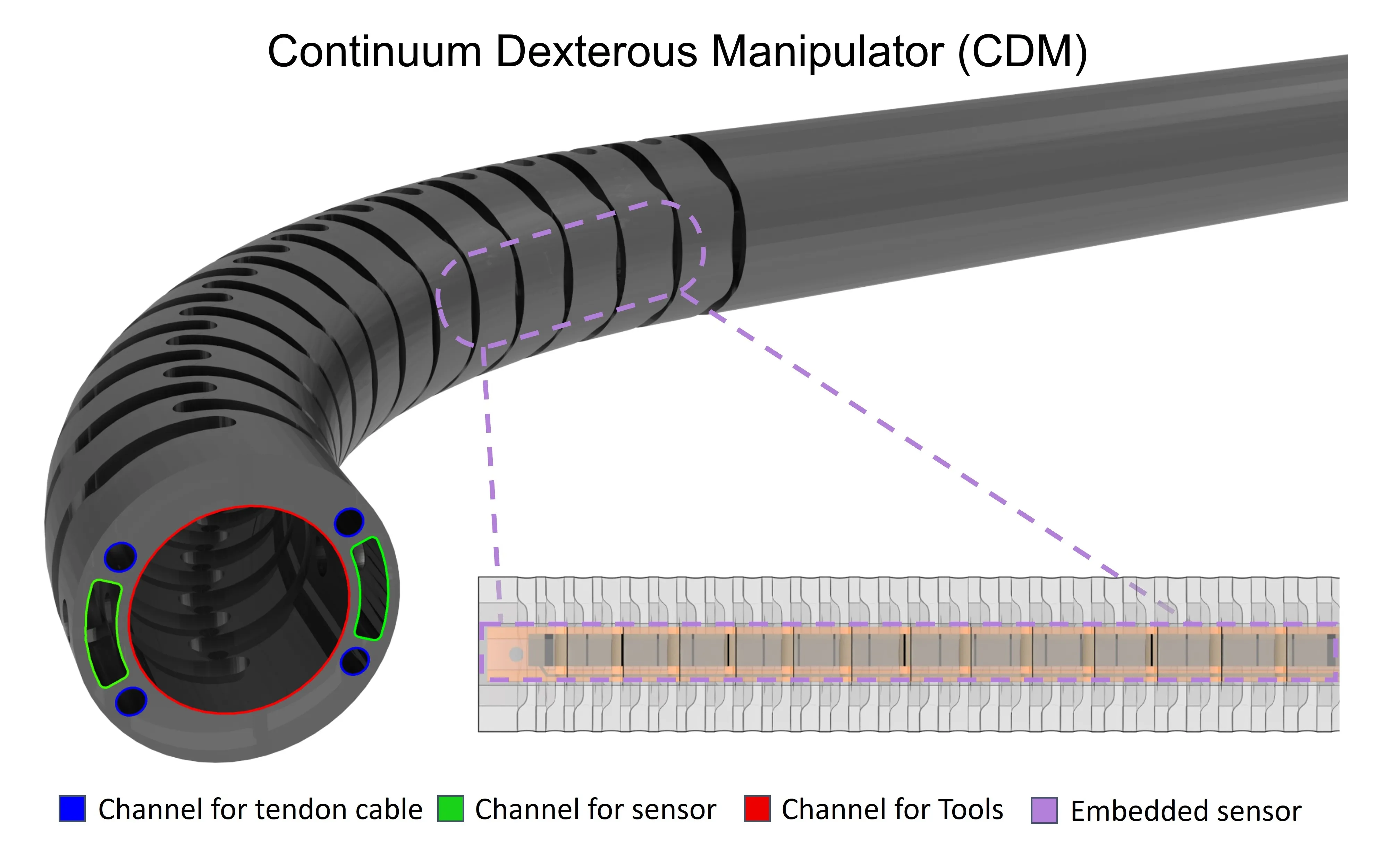 Embedded Capacitive Sensing for Continuum Dexterous Manipulators
